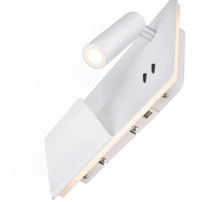 Liseuse, Somnila Spot, version gauche, blanc, LED, 3000K, 770 lm, L28cm, H16cm - SLV