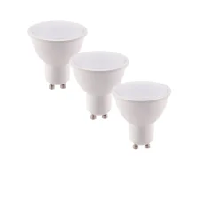 Ampoule*Nedgis Lot de 3 Ampoules LED, GU10, Conique, , 3000K, 490 lm, Ø5cm, H5,7cm - blanc mat