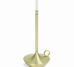 Lot de 3 lampes baladeuses, Wick, laiton, LED, dim, 2600K, 35 lm, Ø12cm, H26cm - Graypants