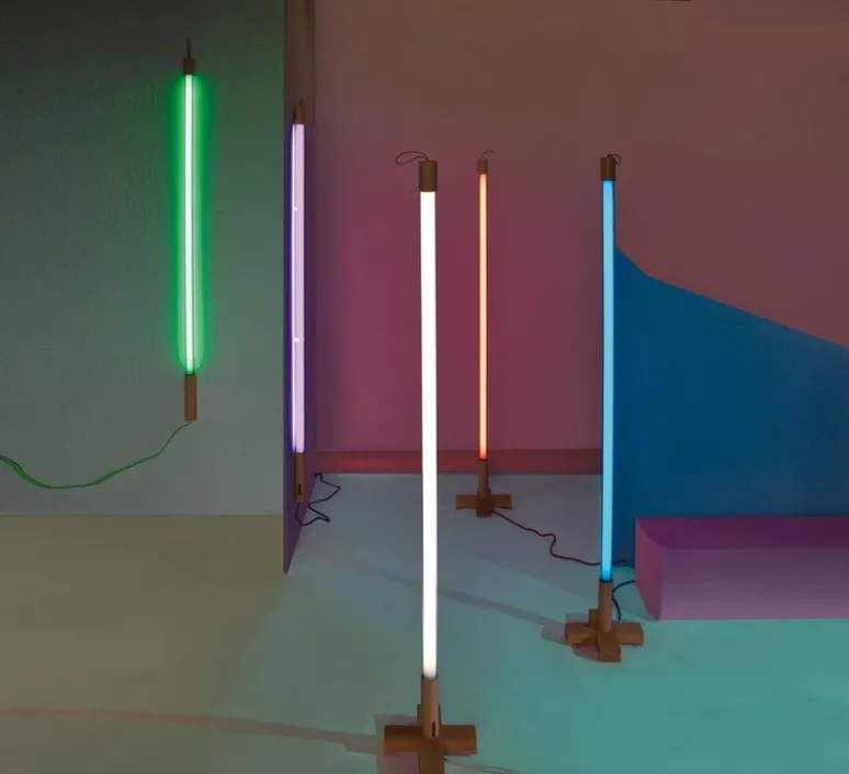 Applique*Seletti Luminaire, tube neon, Linea, , LED, 3000K, L134.5cm, cm - jaune