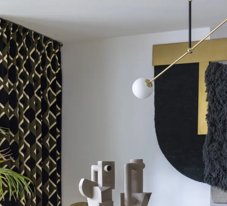 Lustre, 03 Collection 01, blanc, laiton , Ø110cm, H120cm - Magic Circus Editions