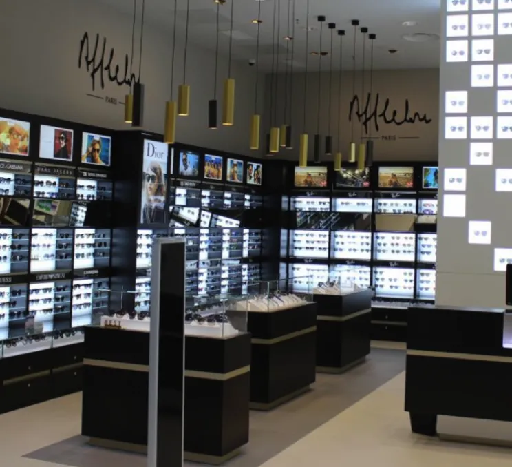 Lustre, 5 suspensions HEXO MULTI 3.0 PAR16, or, L150cm, H30cm, Ø7,7cm - Wever&Ducré