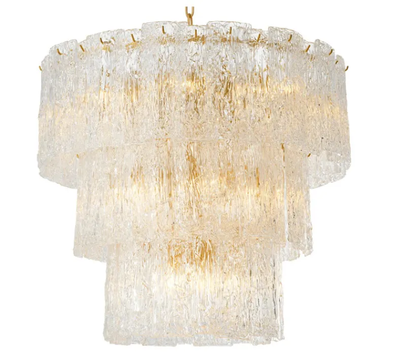 Suspension*Eichholtz Lustre, Almeria, , Ø81cm, H72cm - Laiton antique, verre