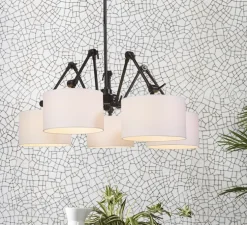 Lustre, Amsterdam 3220, blanc, noir, Ø195cm, H45/120cm - It's about Romi