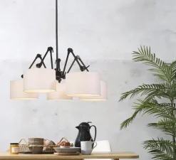 Lustre, Amsterdam 3220, blanc, noir, Ø195cm, H45/120cm - It's about Romi