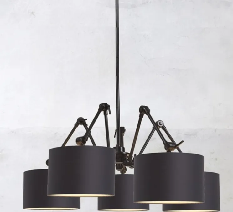 Lustre, Amsterdam 3220, noir, Ø195cm, H45/120cm - It's about Romi