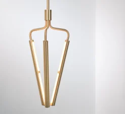 Suspension*Rubn Lustre, Archangel 3 415, , LED, dim, 2700K, lm, L29cm, H95-122,5cm - laiton