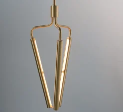 Suspension*Rubn Lustre, Archangel 3 415, , LED, dim, 2700K, lm, L29cm, H95-122,5cm - laiton