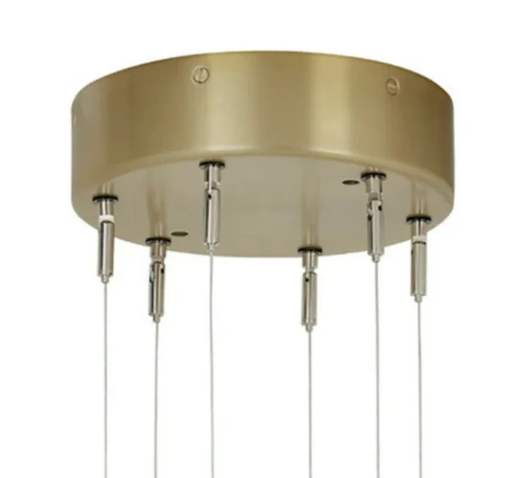 Lustre, Avalon HALO, laiton, albâtre, LED, dim, 2700K, 1000 lm, Ø110cm, H35cm - CTO lighting