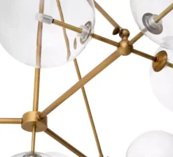 Lustre, Bermude, Laiton, transparent, Ø140cm, H90cm - Eichholtz