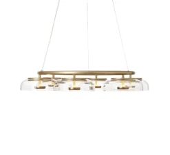 Lustre, Blossi 6, or nordique, transparent, LED, 2700K, 463 lm, Ø80cm, H11cm - Nuura