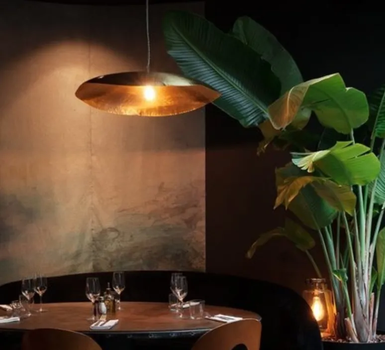 Suspension*Gervasoni Lustre, Brass 95, , L80cm, P70cm, H20cm - Laiton