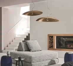 Suspension*Gervasoni Lustre, Brass 95, , L80cm, P70cm, H20cm - Laiton