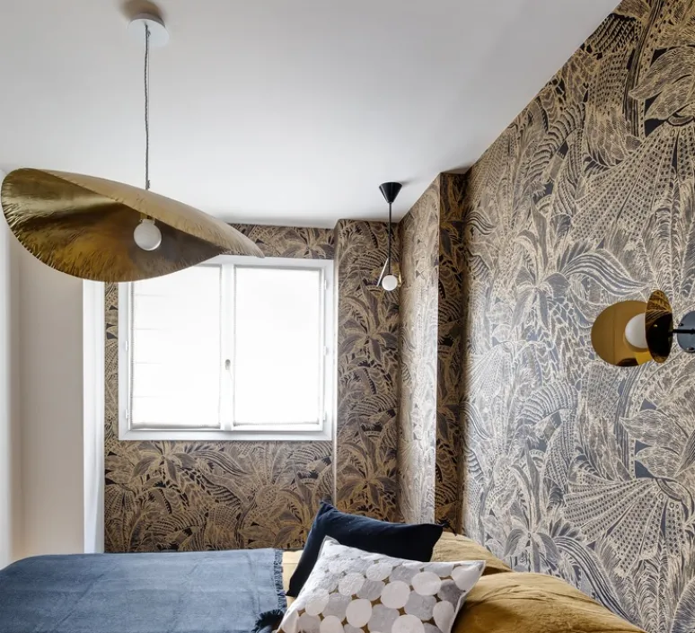 Suspension*Gervasoni Lustre, Brass 95, , L80cm, P70cm, H20cm - Laiton