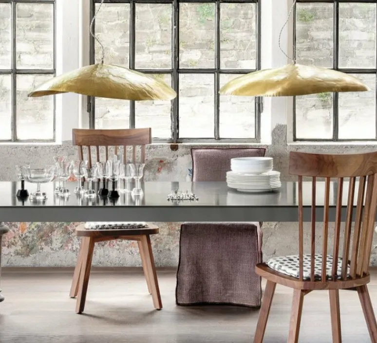 Suspension*Gervasoni Lustre, Brass 95, , L80cm, P70cm, H20cm - Laiton