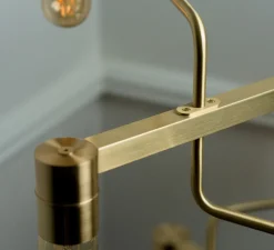 Suspension*Rubn Lustre, Chandelier Kennedy, , LED, 2700K, L73.6cm, H58.5cm - laiton