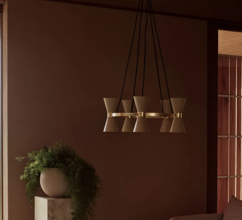 Suspension*Audo Copenhagen Lustre, Collector 5, , Ø66,5cm, H26cm - crème