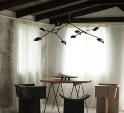 Lustre, Drop, câble de 5m, noir brûlé, L154cm, H73cm - 101 Copenhagen