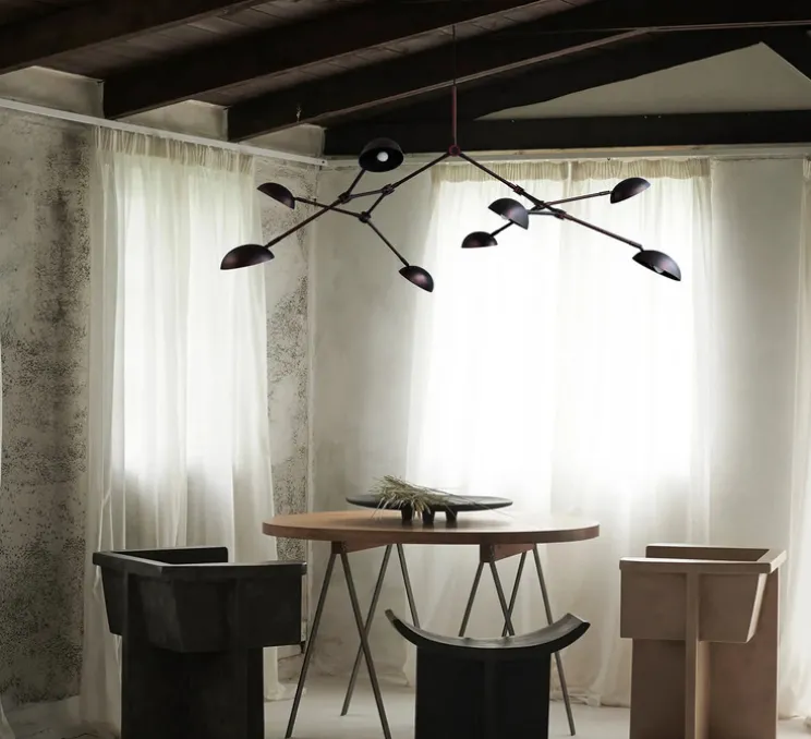 Lustre, Drop, câble de 5m, noir brûlé, L154cm, H73cm - 101 Copenhagen