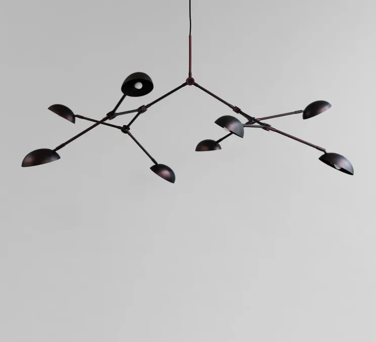 Lustre, Drop, câble de 5m, noir brûlé, L154cm, H73cm - 101 Copenhagen