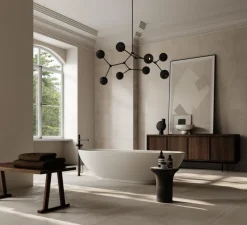 Suspension*101 Copenhagen Lustre, Drop Globe Mini, , L95cm, H55cm - noir brûlé