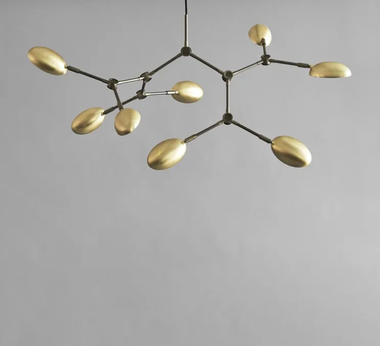 Lustre, Drop Mini, laiton, câble de 5m, L111cm, H54cm - 101 Copenhagen