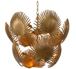 Suspension*Eichholtz Lustre, Foliage, , Ø80cm, H67cm - laiton vintage