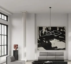 Suspension*101 Copenhagen Lustre, Ghost, Big, blanc, bronze, LED, dim, 2400K, 2059 lm, L156cm, H47cm -