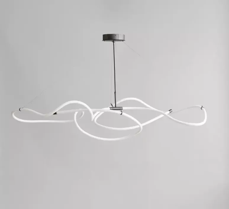 Suspension*101 Copenhagen Lustre, Ghost, Big, blanc, bronze, LED, dim, 2400K, 2059 lm, L156cm, H47cm -