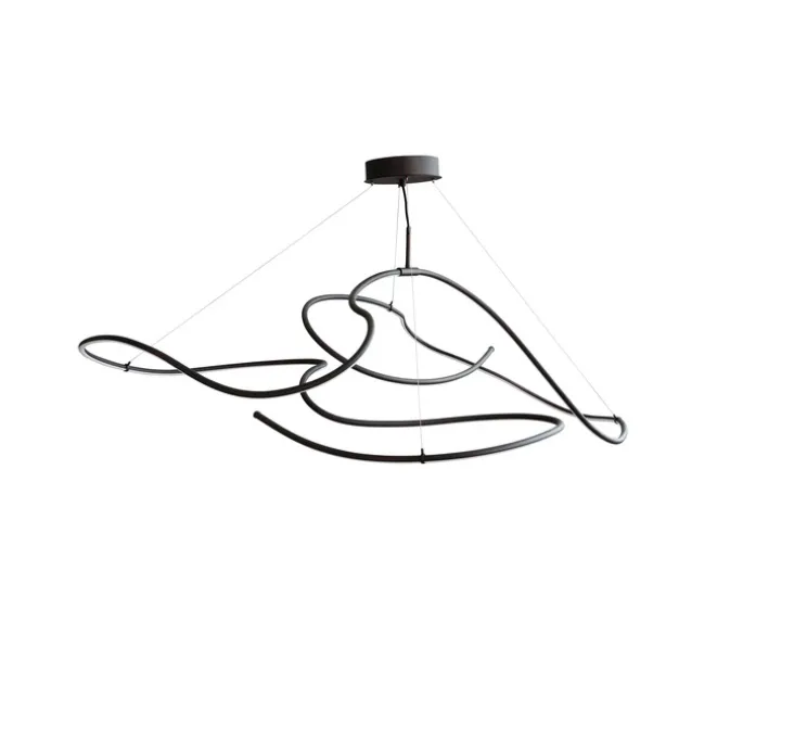 Lustre, Ghost Big, noir brûlé, LED, dim, 2400K, 1722 lm, L155cm, H45cm - 101 Copenhagen