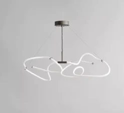 Lustre, Ghost, Mini, blanc, bronze, LED, dim, 2400K, 1722 lm, L116cm, H33cm - 101 Copenhagen