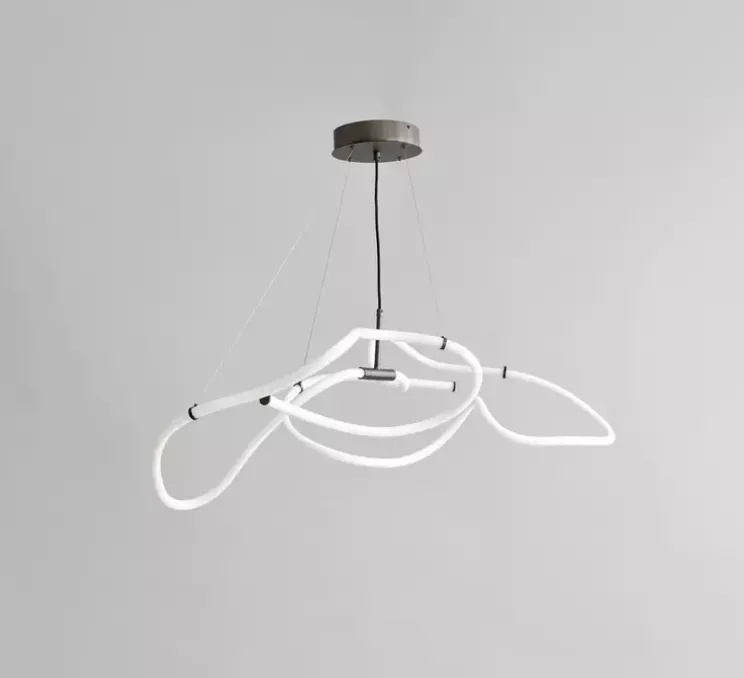 Lustre, Ghost, Mini, blanc, bronze, LED, dim, 2400K, 1722 lm, L116cm, H33cm - 101 Copenhagen