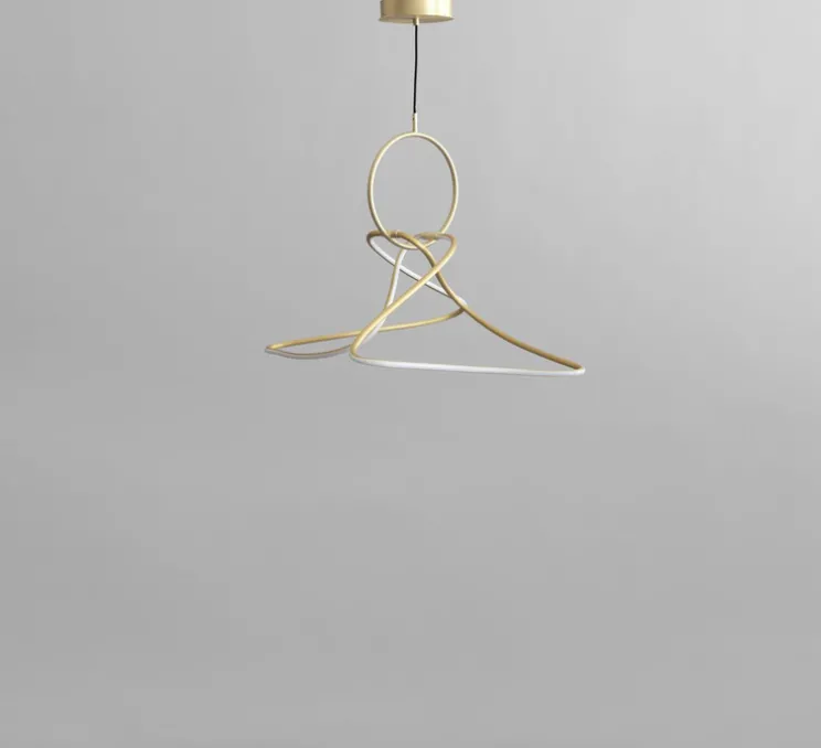 Lustre, Kumo Mini, laiton, LED, 2400K, 2059 lm, L95cm, H75cm - 101 Copenhagen