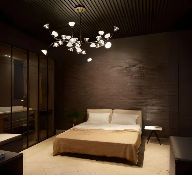 Lustre, Linfa 565.13, titanium, IP40, LED, dim, 2700K, 10500 lm, Ø170cm, H53cm - Tooy