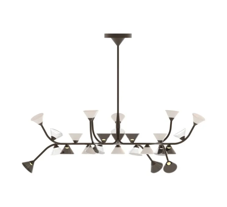 Lustre, Linfa 565.13, titanium, IP40, LED, dim, 2700K, 10500 lm, Ø170cm, H53cm - Tooy