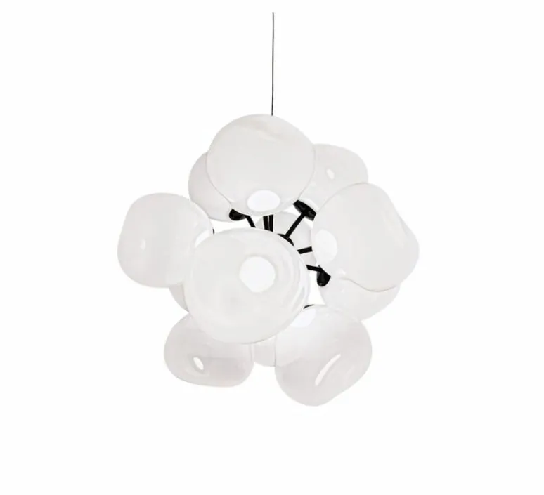 Suspension*Tom Dixon Lustre, Melt Burst, , LED, dim, 3000K, 7100 lm, Ø153cm, H164cm - opal