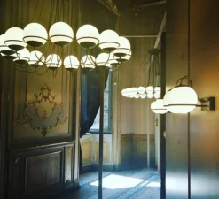 Suspension*Astep Lustre, Model 2109/16/20, , Ø140cm, H160cm - champagne