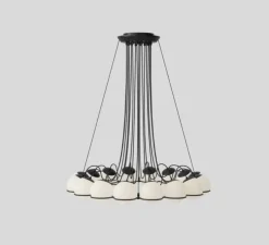 Lustre, Model 2109/16/14, noir, Ø95cm, H160cm - Astep