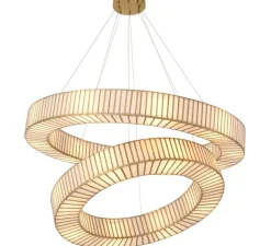 Lustre, Monari, laiton antique, verre, Ø120,5cm, H13,5cm - Eichholtz