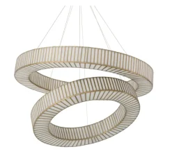 Lustre, Monari, laiton antique, verre, Ø120,5cm, H13,5cm - Eichholtz