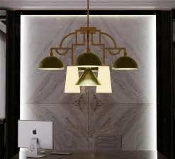 Suspension*MM Lampadari Lustre, Mya 8, , Ø82cm, H78cm - Vert, blanc