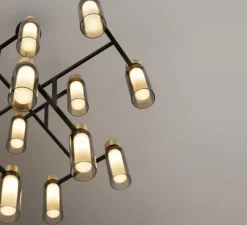 Lustre, OSMAN-560.16, noir et laiton, Ø95cm, H60cm - Tooy