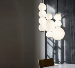 Lustre, Pearls,1180 lm, 2700 K, LED, 3, ABD, blanc, chrome, Ø41cm - Formagenda