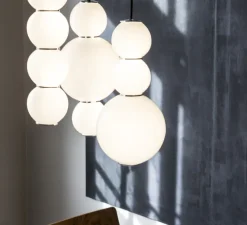 Lustre, Pearls,1180 lm, 2700 K, LED, 3, ABD, blanc, chrome, Ø41cm - Formagenda