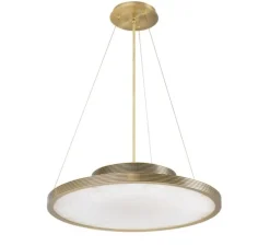 Lustre, Pullman, laiton brossé, albâtre, Ø70cm, H15cm - Eichholtz