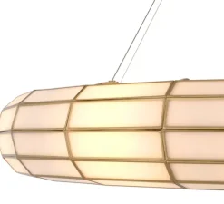 Lustre, Ronco, laiton antique, verre, Ø118cm, H18cm - Eichholtz