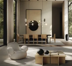 Suspension*101 Copenhagen Lustre, Sahn, , L125cm, H58cm - chrome