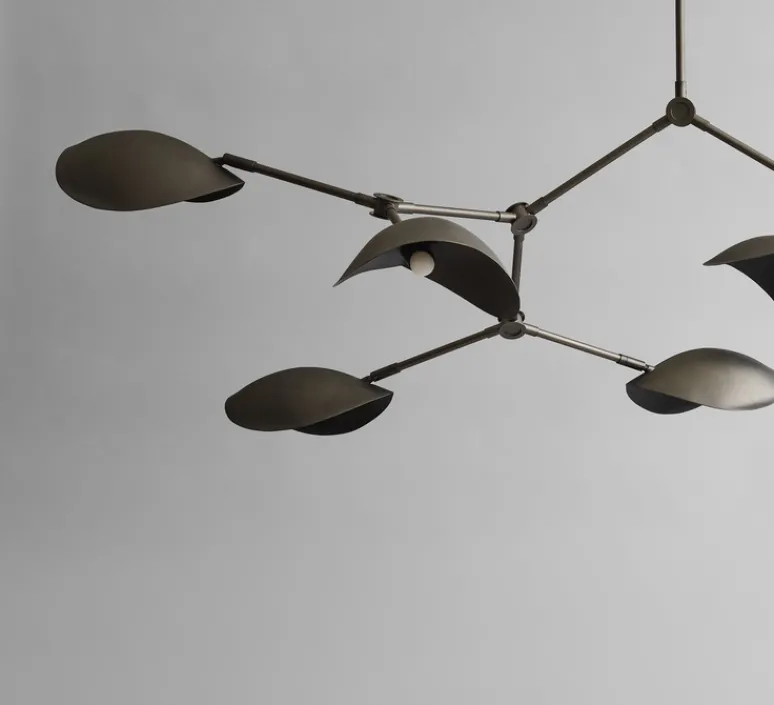Suspension*101 Copenhagen Lustre, Stingray, , câble de 5m, L152cm, H70cm - bronze