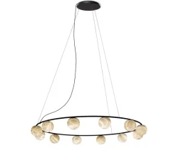Suspension*Alma light Lustre, Tribeca, , LED, dim, 2700K, 270 lm, Ø130cm, H180cm - Albâtre