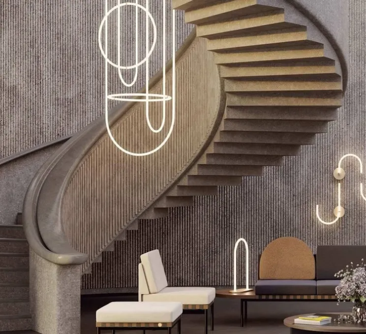 Lustre, Unseen, Chandelier, LED, dim, 2700K, 15883 lm, Ø100cm, H210cm - Petite Friture